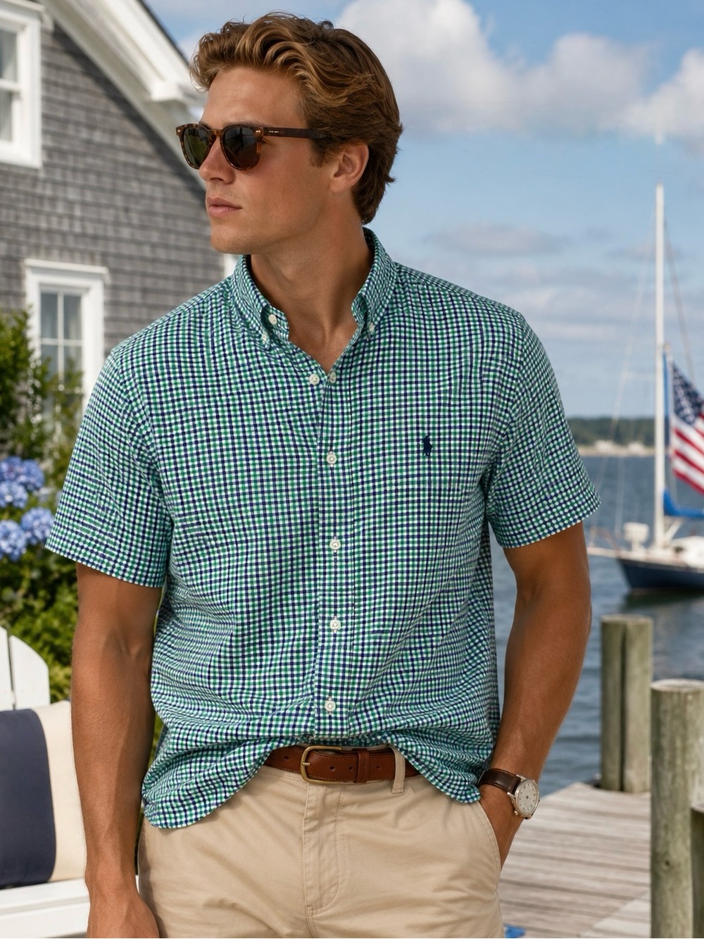Ralph Lauren Linen Short Sleeve Shirt